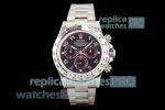 JH Factory Swiss Replica Rolex Daytona Black Chronograph Dial Watch 40MM